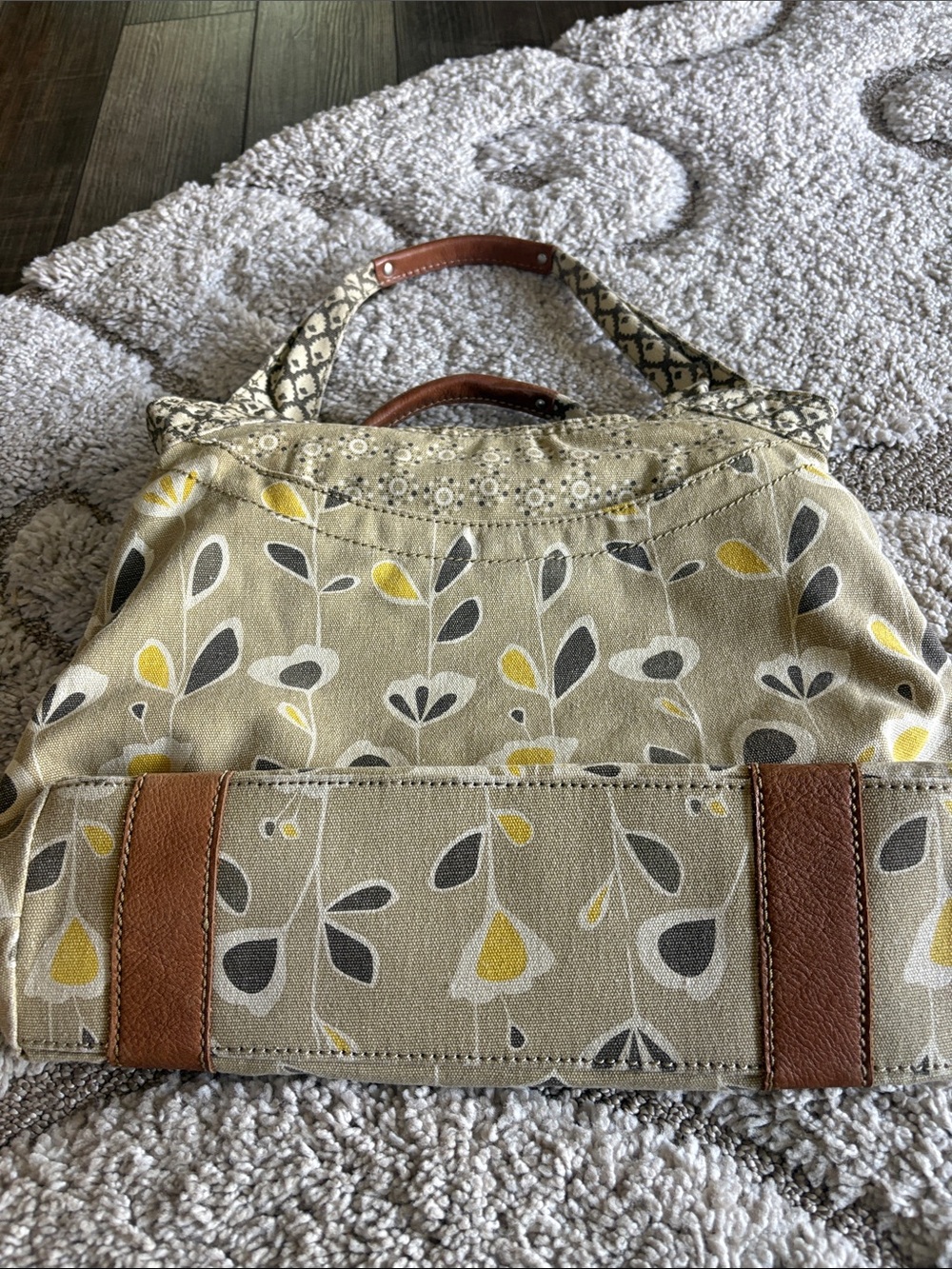 Fossil canvas bag with key - Picture 3 of 10